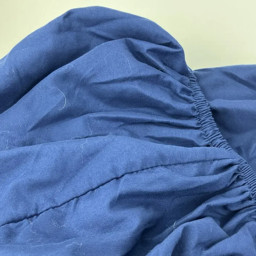 Fitted Sheet Size Twin Blue Tan Bed Room Essentials